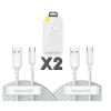 Kit C/2 Cabos Lightning Usb-c Pd 20w 1.5m Baseus iPhone iPad